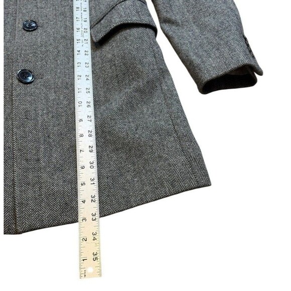 Express Wool Blend Womens Size XS Herringbone Tweed Coat Jacket Overcoat Dressy - Picture 8 of 8